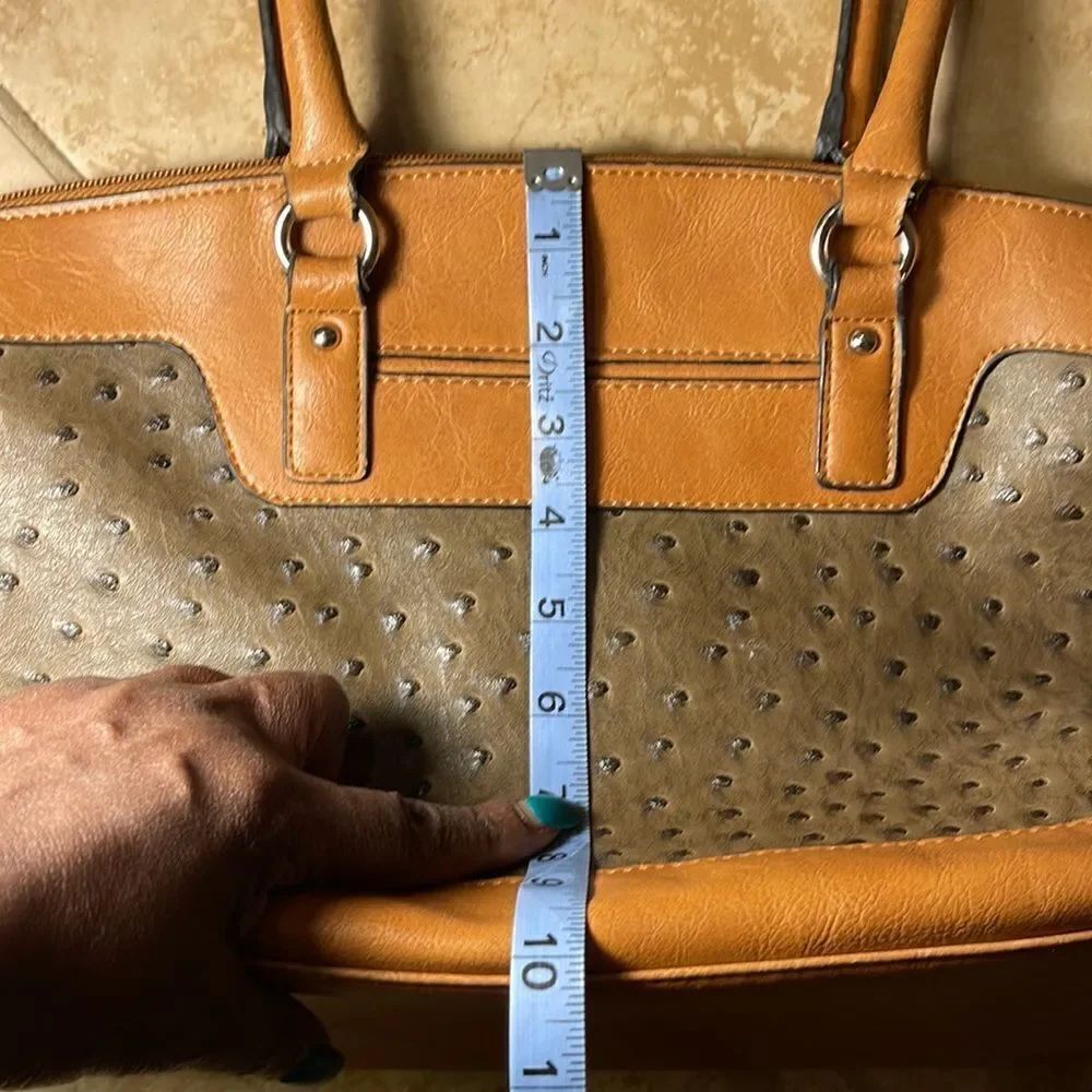 Tan vintage handbag - Picture 5 of 5